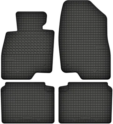 Produktbild von Gummimatten passend für  Mazda 3 III (ab 2013) Gummi Fußmatten Satz Schwarz + Stopper