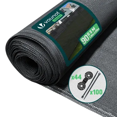 Immagine prodotto di VOUNOT® Schermatura per recinzione 1,8×20 m, rete frangivista per recinzione in HDPE da 90 g/m², antracite