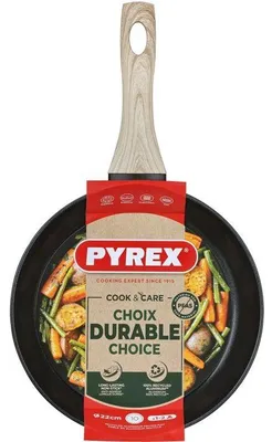 Produktbild von Bratpfanne – PYREX – Cook & Care – 22 cm – Antihaftbeschichtung – Induktionsgeeignet – PFAS-frei