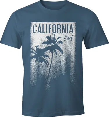 Produktbild von Cooles Herren T-Shirt Surf California Surf Neverless® denim XL