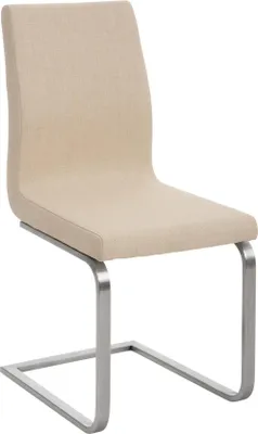 Produktbild von Esszimmerstuhl mit Stoff - Designstuhl - Hoher Sitzkomfort und ergonomische Rückenlehne | Farbe: Creme