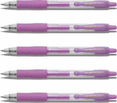 Produktbild von Pilot G2-07 Gelschreiber Pastellviolett - 5er-Set