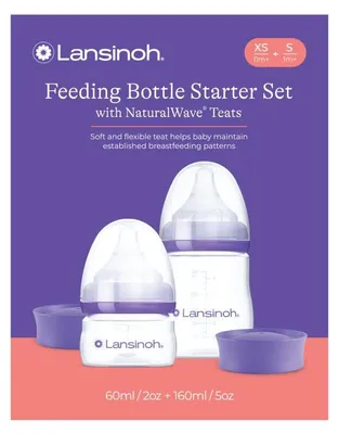 Obrázek produktu pro Startovací set lahví 1x 60ml + 1x 160ml s NaturalWave TM savičkou (XS+S)