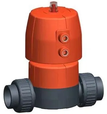 Produktbild von Georg Fischer Membranventil, DiaStar 10, PVC-U/EPDM, d25, Muffe, PN10, orange, 1 Stk.