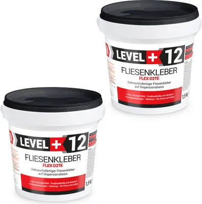 Produktbild von Fertig-Fliesenkleber 3KG Dispersionkleber Weiß Steinkleber für Flüssigfolie RM12