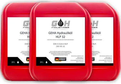 Produktbild von 60 L Hydrauliköl HLP 32 ISO VG 32 nach DIN 51524 Teil 2 Kanister 3 St. 20 Liter