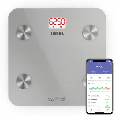 Produktbild von Badezimmerwaage Tefal Goodvibes Life Bm9600 Körperanalyse 10 Parameter