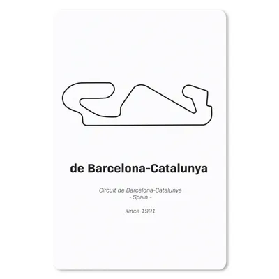 Produktbild von MuchoWow® Mauspad Mousepad Formel 1 - Barcelona - Rennstrecke 18x27 cm - Mousepads - Maus Mat - Pad - Mausunterlage