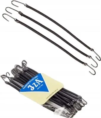 Produktbild von IZA Haarbänder mit Haken SCHWARZ - 12 Stück