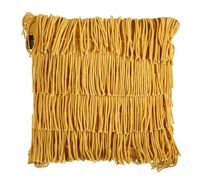 Produktbild von KAAT Amsterdam Flapper Dekokissen Farbe Ocker Größe 40x40cm AL