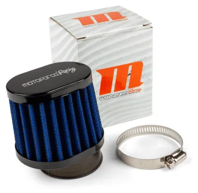 Produktbild von MOTOFORCE RACING D.50 Kegelversatz-Luftfilter PWK/VHST 19-30 Blau Schwarz