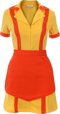 Obrázek produktu pro Kostým Caroline & Max pro fanoušky seriálu 2 Broke Girls | Diner uniform with apron | Velikost: L