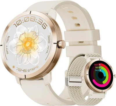 Smartwatch10 Tage Akku,1.35″ Aluminiumgehäuse,Anruf/KI-Sprachassistent,170+ Sportmodi,Fitness Tracker mit Herzfrequenz,SpO2,Stress,Schlaf-Tracker