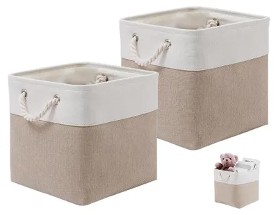Produktbild von Omgoods – Set aus 2 zusammenfaltbaren Aufbewahrungsboxen aus Stoff
