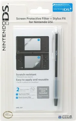 Produktbild von DSi Bildschirm Schutzfolie inkl. Stylus (schwarz)