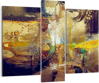 Produktbild von Bild auf Leinwand - Leinwandbild - Abstraktion modern - 95x80cm - Wand Bild - Wanddeko - Wandbilder - Leinwanddruck - Bilder - Kunstdruck - Wanddekoration - Leinwand bilder - Wandkunst - CB95x80-3483