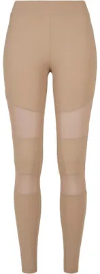 Produktbild von Urban Classics Ladies - TECH MESH Leggings taupe - M