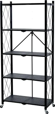 Produktbild von Regal Racks RAW5T, Metall, 5 Ablagen, 1630x720x340 mm, max. 50 kg/Ablage, tragbar, auf Rädern