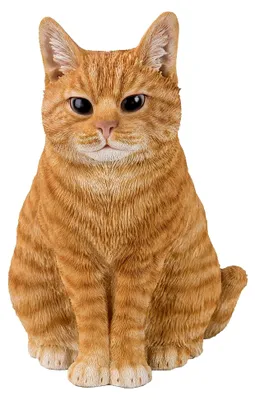 Produktbild von Sitzende Katzenfigur, realistisch, rotgetigert