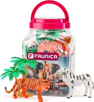 Produktbild von Tierfiguren-Set in MEGA-Röhre - Safari