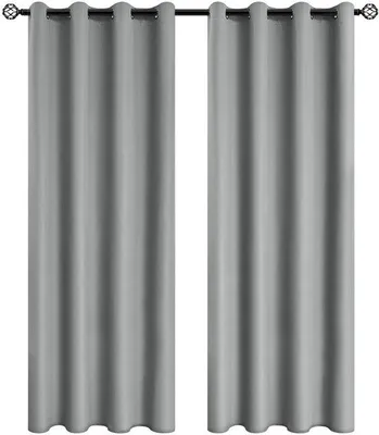 Produktbild von Doppelte Rollos mit Federwerk, wärmeisolierend und sonnenschutzfähig - 132 cm x 241 cm (grau)