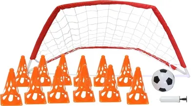 Zdjęcie produktu dla Bramka MASTER 122 x 61 x 61 cm z akcesoriami treningowymi