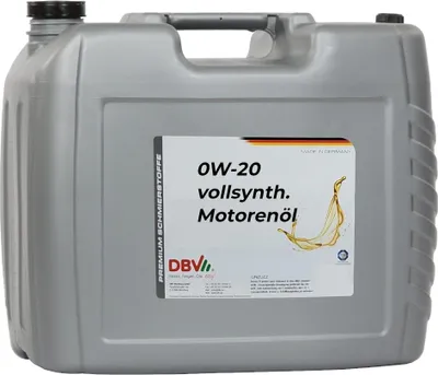Produktbild von DBV 0W/20 vollsynthetisches Motorenöl 20-Liter-Kanister