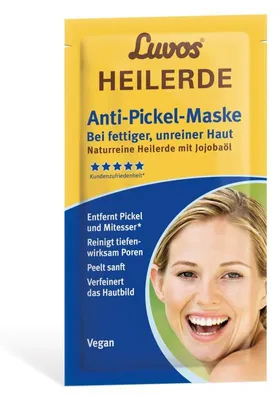 Productafbeelding van Luvos Heilaarde gezichtsmasker onzuivere vette huid (15 ml)