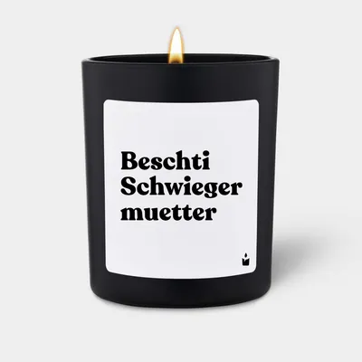 Produktbild von ChattyCandles Duftkerze Schwarz Flowery Beschti Schwiegermuetter