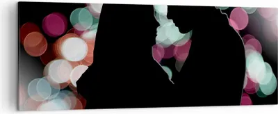 Produktbild von Bild auf Leinwand - Leinwandbild - Paar Liebe Beziehung - 140x50cm - Wand Bild - Wanddeko - Leinwanddruck - Bilder - Kunstdruck - Wanddekoration - Leinwand bilder - Wandkunst - AB140x50-2551