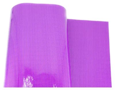 Produktbild von Geschenkpapier gestreift 70cm x 2m Rolle Lila beidseitig