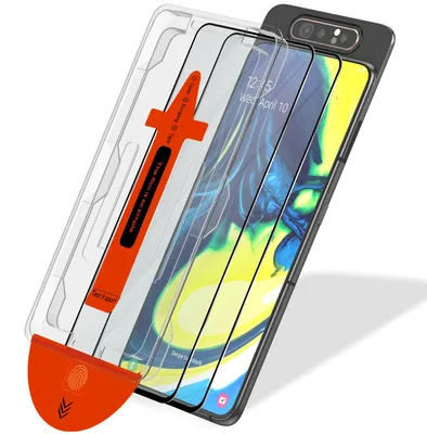 Obrázek produktu pro 2-balení Samsung A80 Ochranné sklo na displej - Tvrzené sklo | [Automatická instalace] - Bez bublin
