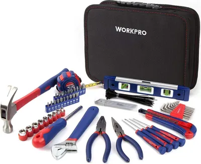 Image de WORKPRO Set de 100 outils pour le travail à domicile et la réparation