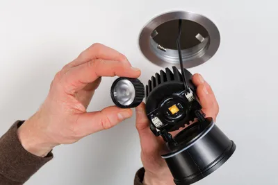 Image de 926.50  Kit de luminaires encastrés LED Paulmann Luca 12,6 W 2 700 K IP44 39° aluminium brossé/noir