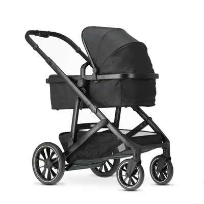 Produktbild von Deryan Evy V2 Kinderwagen 2in1 - Duo Kinderwagen - Erweiterbar inklusive Babywanne und Sitz - Schwarz