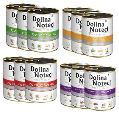 Zdjęcie produktu dla DOLINA NOTECI Premium Mokra karma dla psa MIX SMAKÓW 12x800g