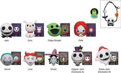 Obrázek produktu pro Nightmare before Christmas 3D PVC-Taschenanhänger Display (24)