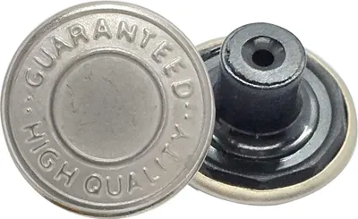 Produktbild von Ersatz Jeans Knopf Hammer auf Tack Schnellverschluss mit Rš¹cken Stift Hand Gepresstes Nieten fš¹r Kleidung Reparatur, Jeans, Jacken - Silbern, 17mm