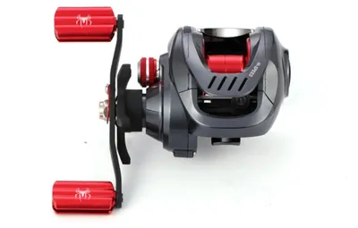 Imagen del producto de INF Carrete baitcasting waterdrop Spider para mano derecha con bobina profunda y micro bobina, relación 7.2:1, doble freno SV