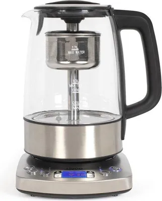 Zdjęcie produktu dla Czajnik Elektryczny LIVOO DOD209, 2200 W, 1.7 L, 3 Tryby Parzenia, Szkło / Stal Nierdzewna, Automatyczny Infuser