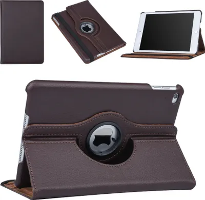 Image de Apple Ipad Mini 4 Marron Etui à livres Tablette - Rotatif