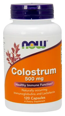 Produktbild von NOW FOODS Kolostrum 500 mg, 120 Kapseln.