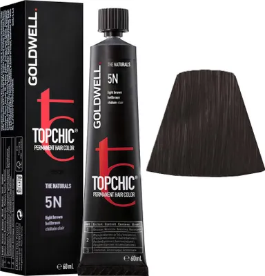 Immagine prodotto di Goldwell Topchic Tube 5N Light Brown 60ml - colore permanente in tubo