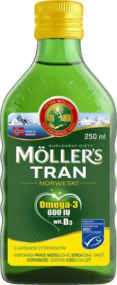 Produktbild von Mollers Tran Norweski Płyn cytrynowy, 250ml