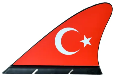 Produktbild von Fanflosse Türkei Flosse Fahne fürs Auto - Perfektes Zubehör für Fans, Hochwertige Flagge für Ihr Autodach, Ideal für Sportevents & Nationalfeiertage