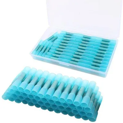 Produktbild von Elektrische Klemmen Set, 16-14 AWG, Blauw, 60 Stück, Wasserfest