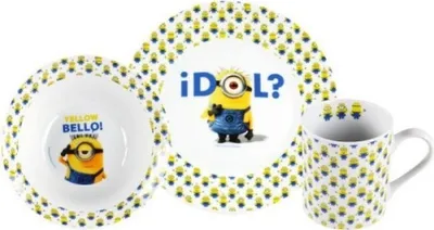 Produktbild von Frühstücksset Teller Tasse Schüssel - Typ: Minions