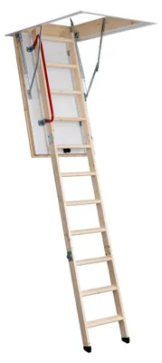 Produktbild von Bodentreppe wärmegedämmt 120 x 70 cm U-Wert 0,77 Lichte Raumhöhe bis 285 cm