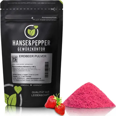 Produktbild von 100g Erdbeer gemahlen - gefriergetrocknet