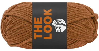 Produktbild von Lana Grossa THE LOOK 100 g samtig weiches und stabiles Chenillegarn 120 m Farbe 012 - Nougat